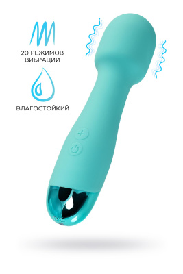 Вибратор Штучки-Дрючки Дрючка-удовольствие, силикон, голубой, 18,5 см (УТ-00000962)