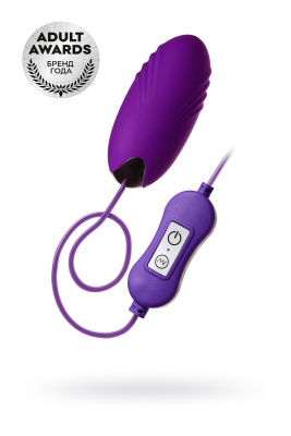 Виброяйцо с пультом управления TOYFA A-Toys Shelly, силикон, фиолетовый (0T-00012849)