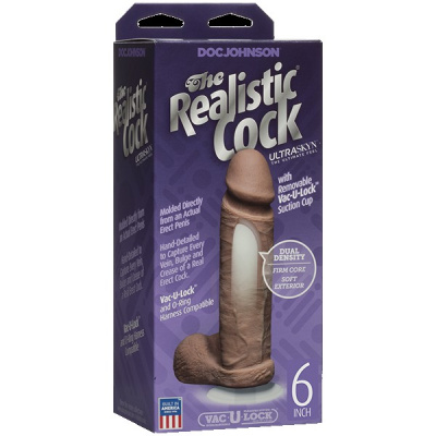 Фаллоимитатор реалистик мулат 6 UR3 Realistic Cock Vac-U-Lock (276-05 BX DJ)