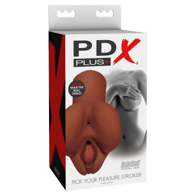 Мастурбатор вагина и анус PDX Plus Pick Your Pleasure Stroker Brown (RD60829)