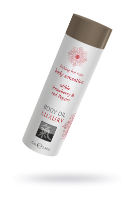 Съедобное масло для тела Клубника и Красный перец, 75мл. (0T-00015045)