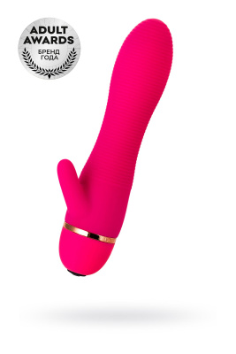 Вибратор TOYFA A-Toys с клиторальным стимулятором, силикон, розовый, 15 см (0T-00009599)