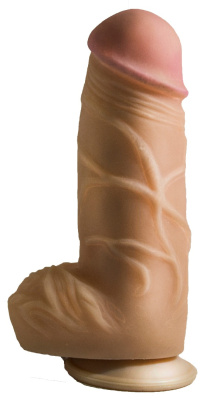 ФАЛЛОИМИТАТОР НА ПРИСОСКЕ В ЛАМИНАТЕ, L 130 мм D 60 мм (814400)