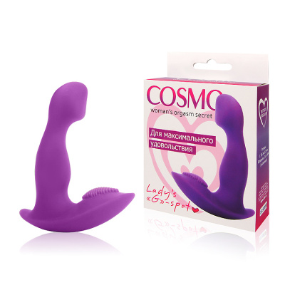 ВИБРОМАССАЖЁР цвет фиолетовый, L 80 мм D 25 мм (CSM-23048)