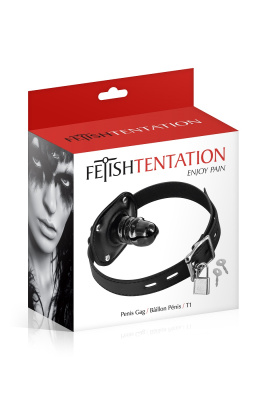 Fetish Tentation Черный кляп с замком (6060281010)