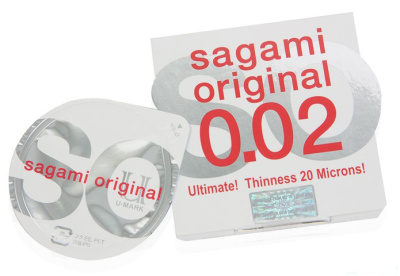 Презервативы SAGAMI Original 002 полиуретановые 1шт. (143160)