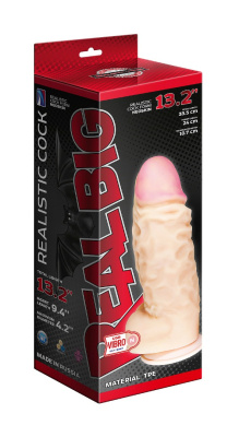 Вибратор СУПЕРГИГАНТ Неоскин на присоске (USB) в коробке, L 335 мм D 107 мм (958433)